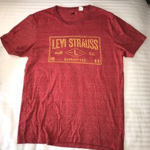 Levi's Red short sleeve tee M